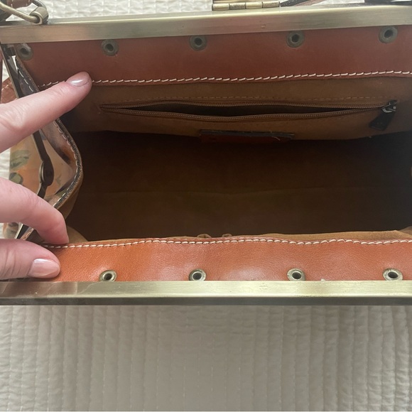 Patricia Nash hand bag floral leather - Picture 3 of 9